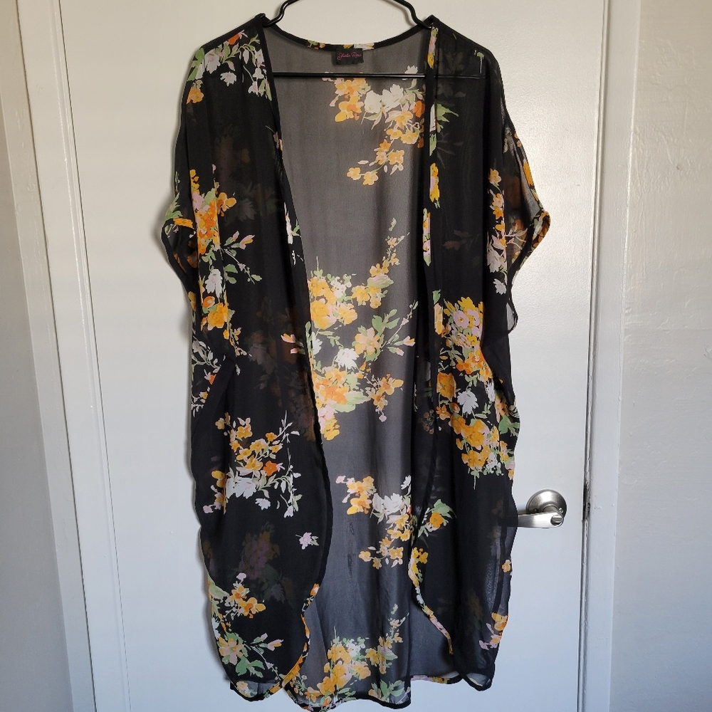 Yellow Floral Kimono